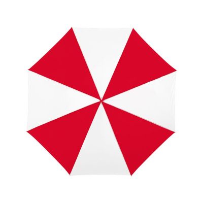 Зонт-трость Lisa полуавтомат 23, красный/белый (Р)-1