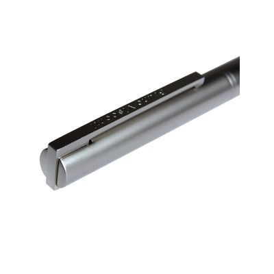 Ручка металлическая шариковая Bergamo, серебристый-3