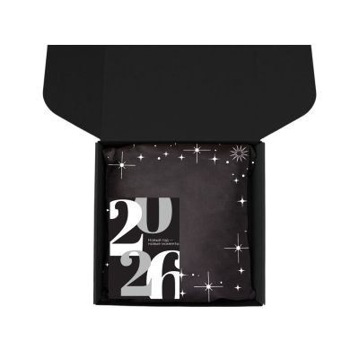 Подарочный набор c термокружкой, чаем, кофе и блокнотом, серый-2