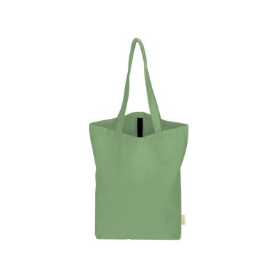 Сумка Fixy из переработанного хлопка с фиксирующей эластичной лентой, зеленое яблоко-5