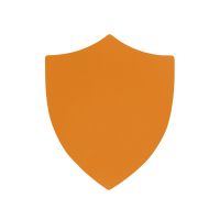 ПАТЧ ЩИТ soft-touch (оранжевый ) 6,6 х 5,5 см