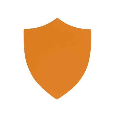 ПАТЧ ЩИТ soft-touch (оранжевый ) 6,6 х 5,5 см-0