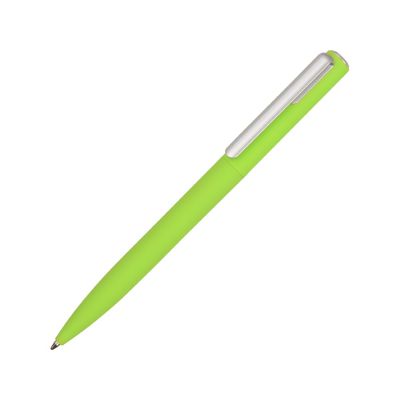 Ручка шариковая пластиковая Bon с покрытием soft touch, зеленое яблоко-0