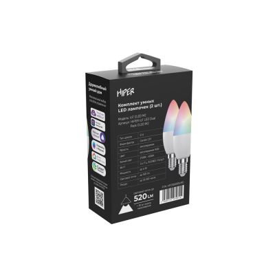 Умная Wi-Fi лампочка HIPER IoT CLED M2-4