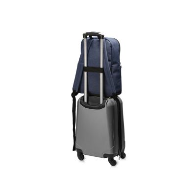 Рюкзак Merit со светоотражающей полосой и отделением для ноутбука 15.6'', синий/светло-синий-11