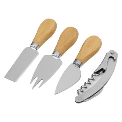 Набор для сыра Rendezvous круглый, со стеклянной крышкой-4