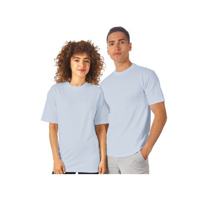 Футболка из френч терри Warsaw унисекс 220гр, небесно-голубой-0