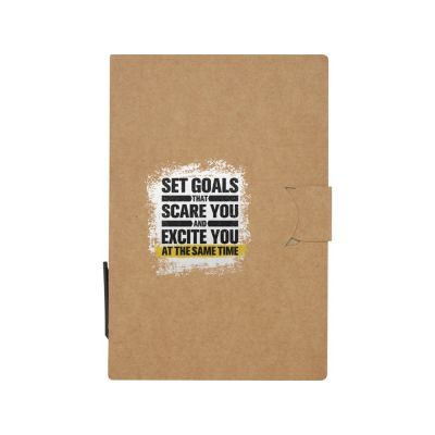 Swift буклет с липкой бумагой для заметок с шариковой ручкой - Натуральный-4