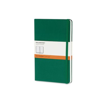 Записная книжка Moleskine Classic (в линейку) в твердой обложке, Large (13х21см), зеленый-0