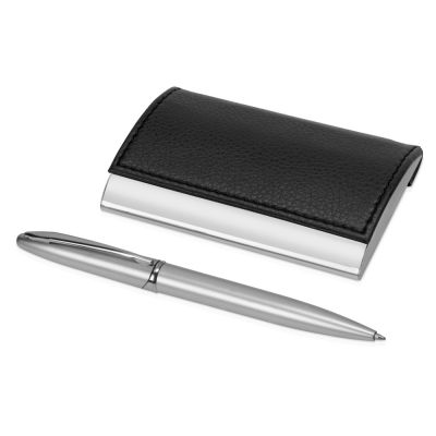 Набор Партнер: визитница, ручка шариковая, черный-2