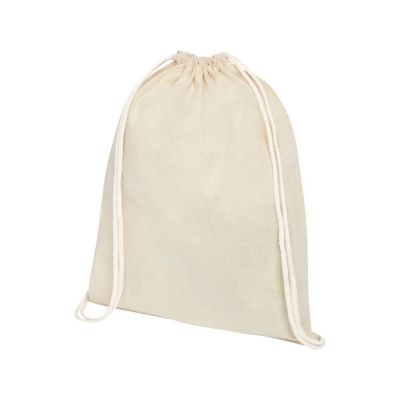 Рюкзак со шнурком Tenes из хлопка плотностью 140 г/м2, natural-0