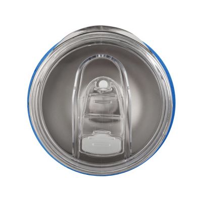 Вакуумная термокружка Sense, непротекаемая крышка, синий-3