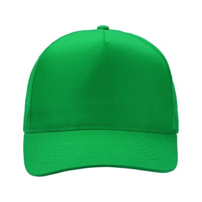 Бейсболка Poly 5-ти панельная 120 гр, зеленый-1