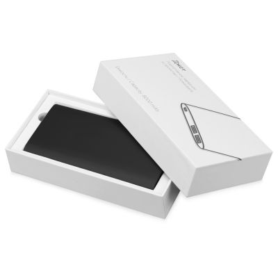 Портативное зарядное устройство Джет с 2-мя USB-портами, 8000 mAh, черный-5