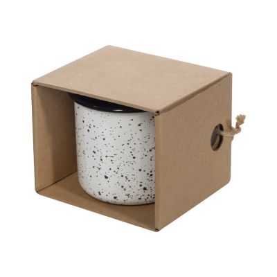 Кружка эмалированная в коробке, всплеск-0