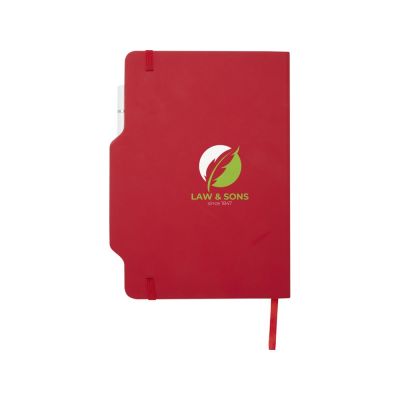 Nexus блокнот формата А5 в твердой обложке с ручкой и карандашом - Красный-5