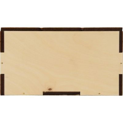 Деревянная подарочная коробка с крышкой Ларчик на бечевке-6