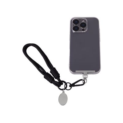 Брелок-браслет Bohemian c металлическим держателем для телефона, черный-1