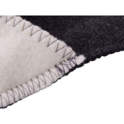 Тапочки белые/серые с отворотом без вышивки-3