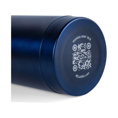 Термос Relaxika 101 (0,5 литра), темно-синий (без лого)-9