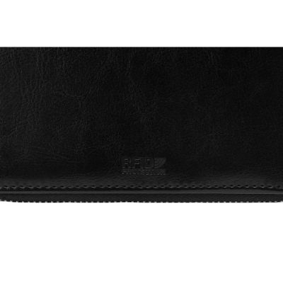 Бизнес-блокнот на молнии А5 Fabrizio с RFID защитой и ручкой, черный-9