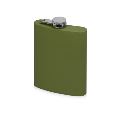 Фляжка 240 мл Remarque soft touch, 201 сталь, зеленый милитари-0