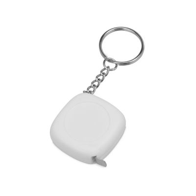 Брелок-рулетка 1м Block, белый-0