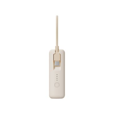 Внешний аккумулятор со встроенным кабелем Xiaomi Power Bank 10000mAh (Integrated Cable) Tan GL-2