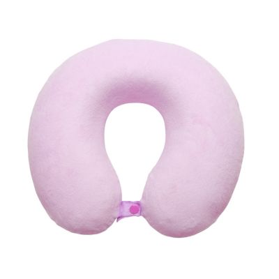 Подушка Basic из микрофибры с эффектом памяти U-shape, розовый NEW-1