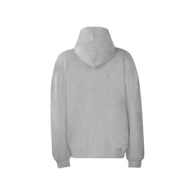 Толстовка оверсайз с капюшоном на молнии Monaco, серый меланж-3