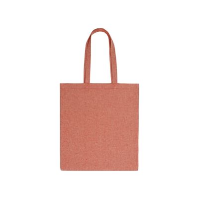 Сумка-тоут Pheebs из переработанного хлопка 150 г/м2, красный меланж-4