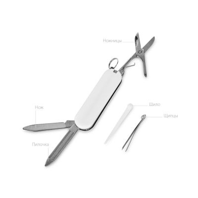 Мультитул-брелок 5-в-1 Pinny, белый-1