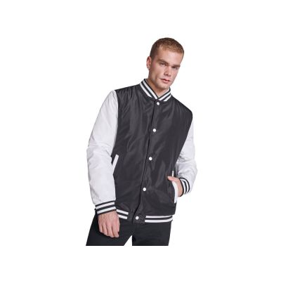 Бомбер утепленный California унисекс, черный/белый-4