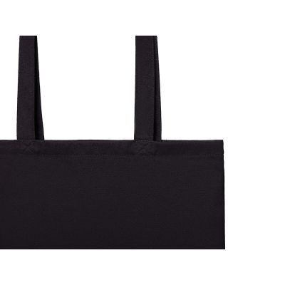 Шоппер Basio из переработанного хлопка 280 г, черный-2