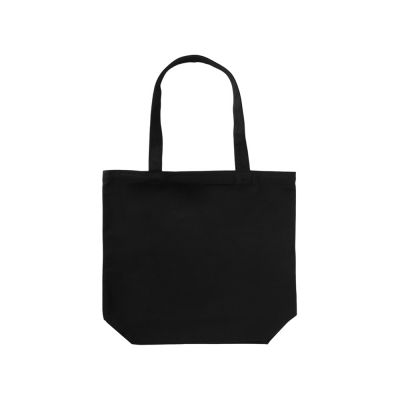 Сумка с широким дном и боками, черный-4