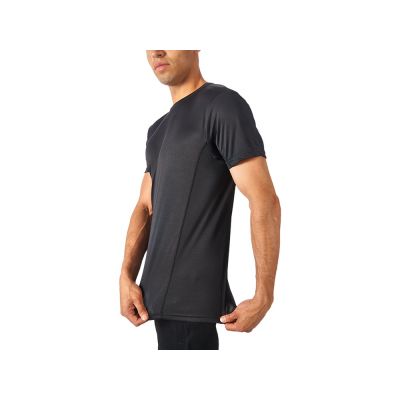 Мужская спортивная футболка Turin из комбинируемых материалов, черный-2