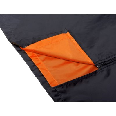 Дождевик Bi-color унисекс, оранжевый/черный-10