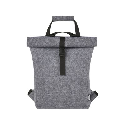 Велосумка Felta 13 л из фетра, переработанного по стандарту GRS, со скручиваемым верхом, средне-серый-1