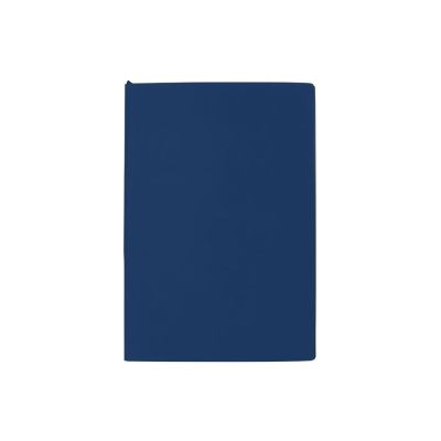 Бизнес-блокнот C1 софт-тач, гибкая обложка, 128 листов, темно-синий-1