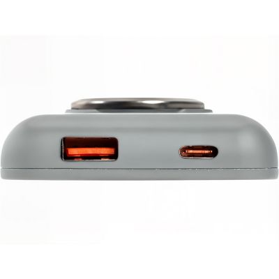 Магнитный беспроводной внешний аккумулятор MagnetIQ, 5000 mah, 10 W, серый Cool gray 7C-12