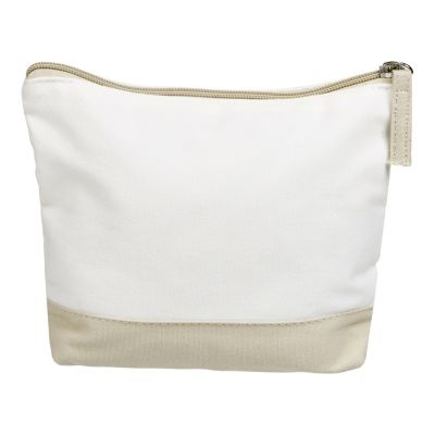 Косметичка хлопковая Cotton, белый/бежевый-3