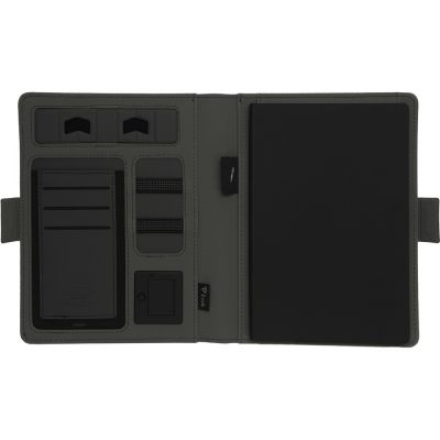 Органайзер с беспроводной зарядкой 5000 mAh Powernote, темно-серый-10