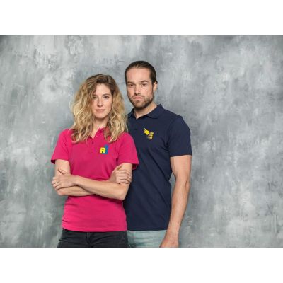 Женское поло Helios с коротким рукавом, черный-4