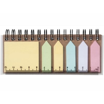 Блокнот Spiral с клейкими листами-4