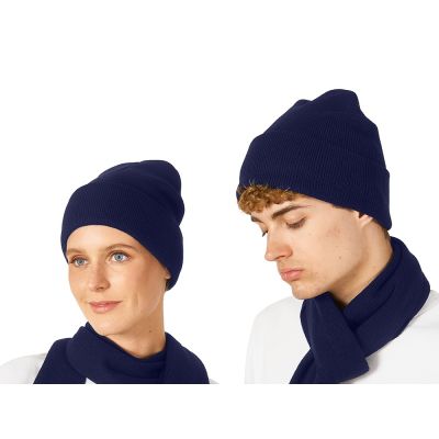 Шапка Dunant, двуслойная, нейви-0