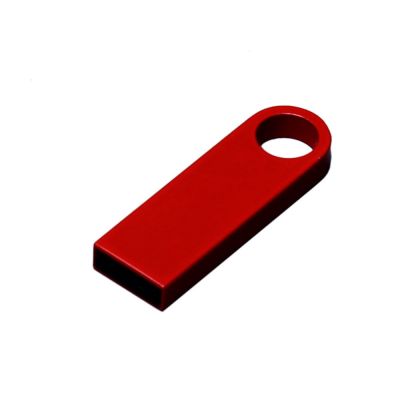 USB 3.0-флешка на 32 Гб с мини чипом и круглым отверстием, красный-0