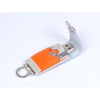 USB-флешка на 32 Гб в виде брелка, оранжевый-0