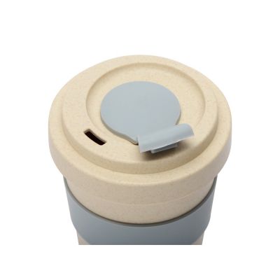 Стакан из пшеничного волокна Flava, серый-3