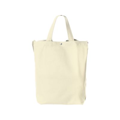 Сумка Helfer из хлопка на кнопке с регулирующейся лямкой, натуральный-3