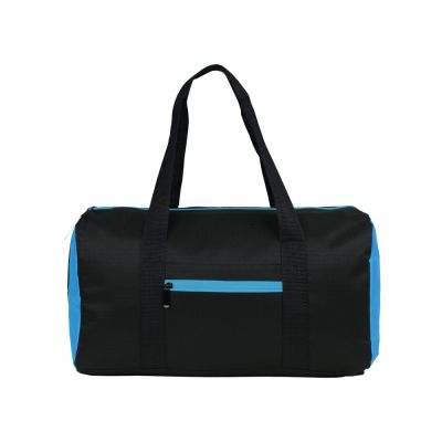 Сумка спортивная Master с цветными молниями, неоново-голубой-2